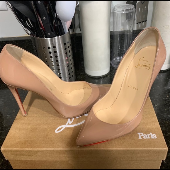 SOLD!Christian Louboutin pigalle follies 100mm 37 - Picture 1 of 8